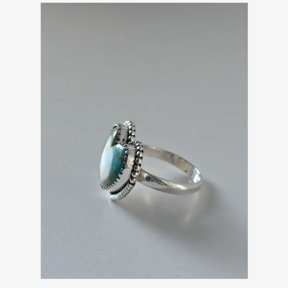 Turquoise Heart Ring - Picture 2 of 4